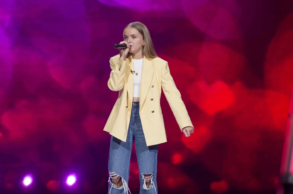 Oktawia Mazur w "The Voice Kids"