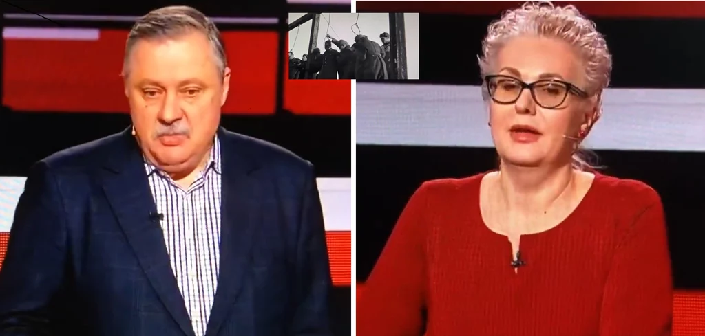 Kadry z rosyjskiej telewizji Kadry z rosyjskiej telewizji