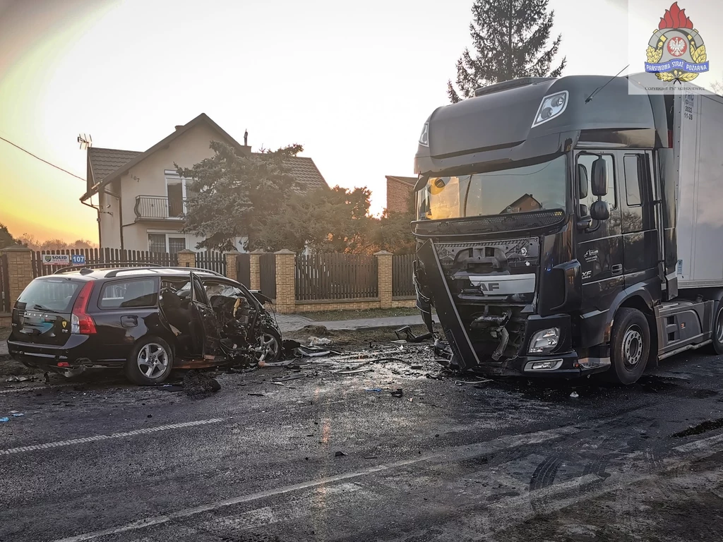 Śmiertelny wypadek niedaleko Skierniewic Śmiertelny wypadek niedaleko Skierniewic