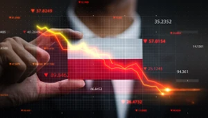 Spadki na warszawskiej giełdzie. Zdj. ilustracyjne