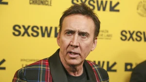 Nicolas Cage na premierze filmu "Nieznośny ciężar wielkiego talentu"