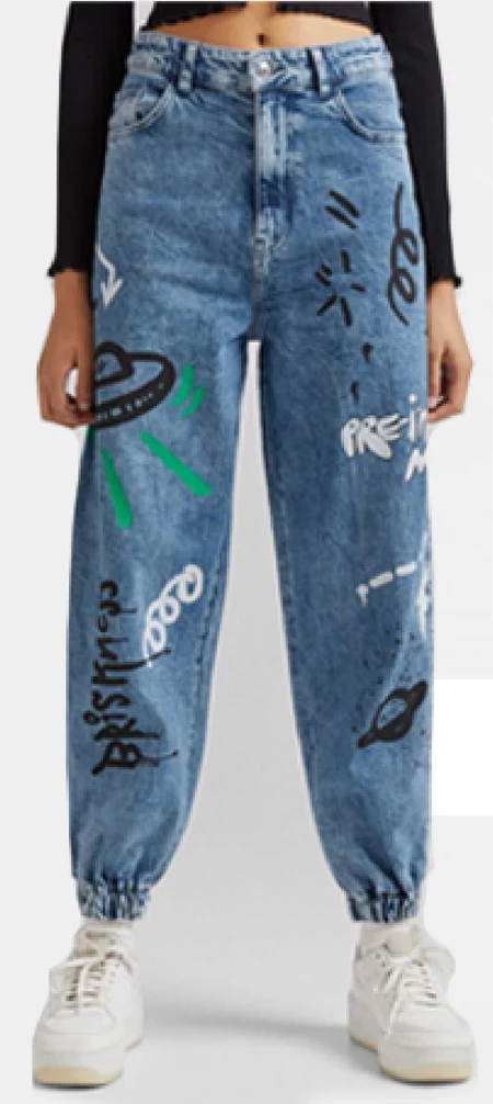 Jeansy damskie Bershka
