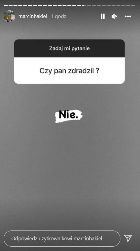 Hakiel ujawnia, czy zdradził Cichopek! Hakiel ujawnia, czy zdradził Cichopek!
