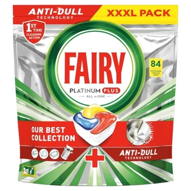 Fairy Platinum Plus Cytryna Tabletki do zmywarki All In One, 84 tabletek - 1