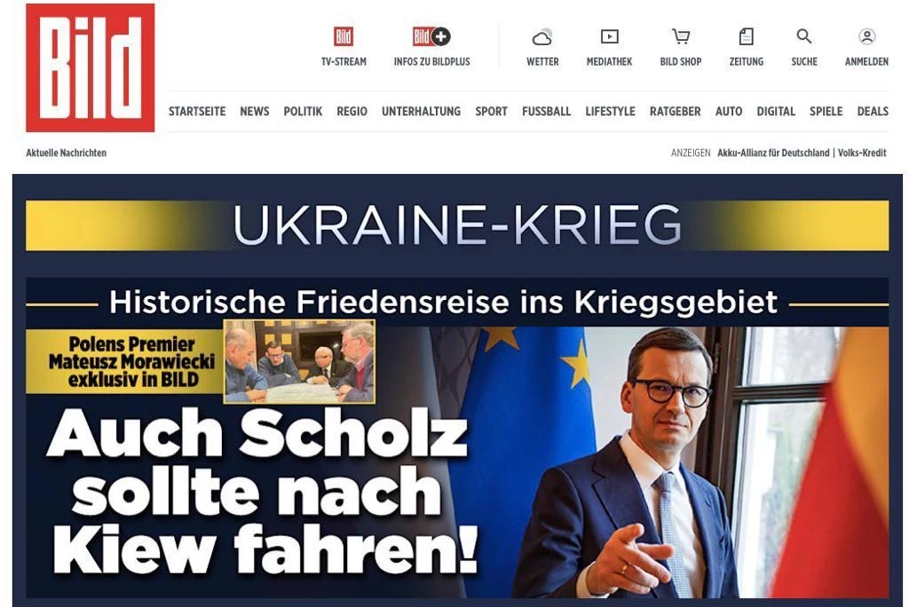 Mateusz Morawiecki w wywiadzie dla "Bild" Mateusz Morawiecki w wywiadzie dla "Bild"
