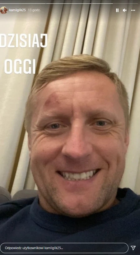 Kamil Glik miał poważny wypadek na murawie / Foto: IG @kamilglik25/