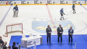 Mirosław Minkina na lodowisku GKS Tychy