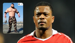 Patrice Evra i "Irański Hulk" w ramce