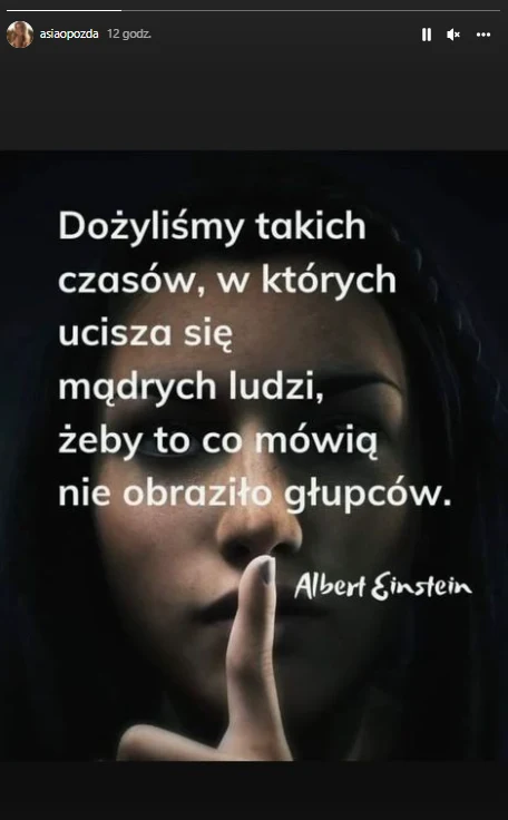 Joanna Opozda opublikowała wymowną relację na Instagramie @asiaopozda