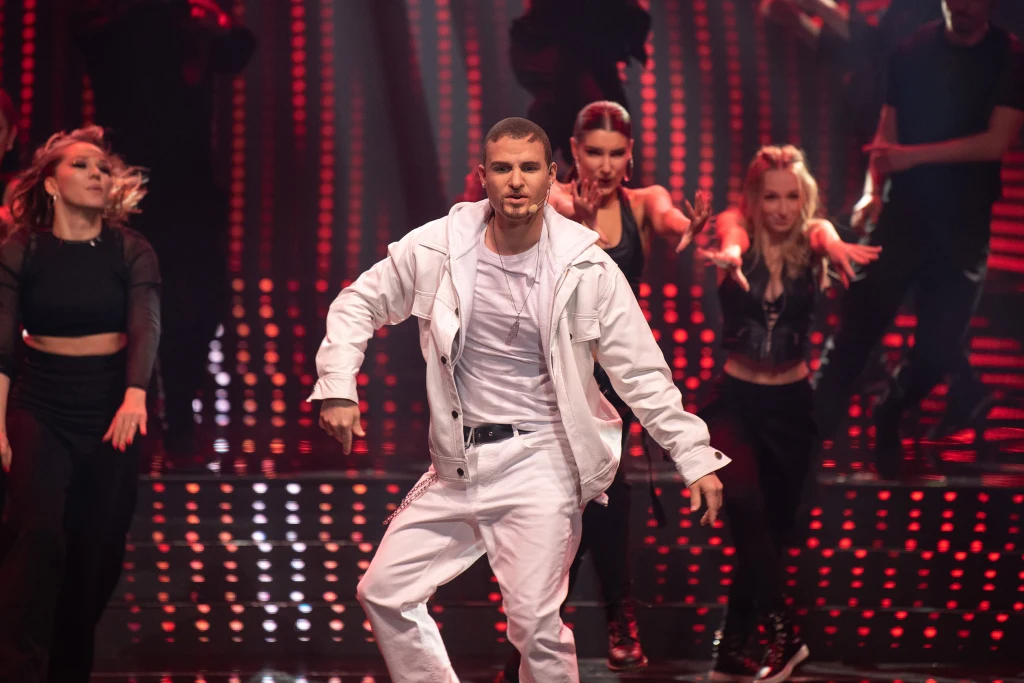 Patryk Cebulski jako Justin Timberlake Patryk Cebulski jako Justin Timberlake
