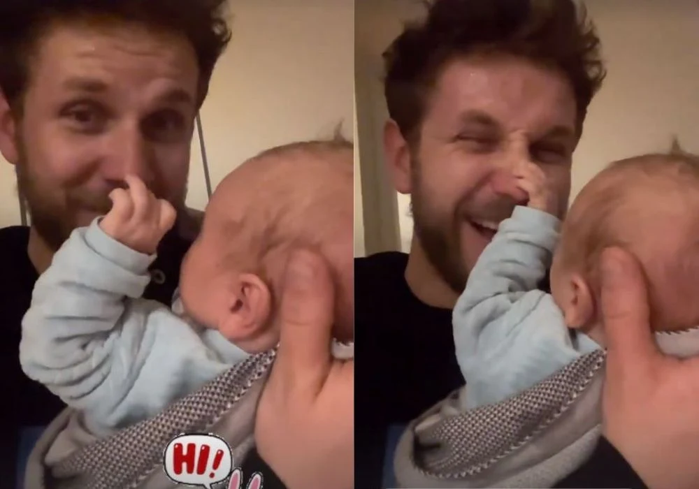 Antek Królikowski z synkiem Antek Królikowski z synkiem