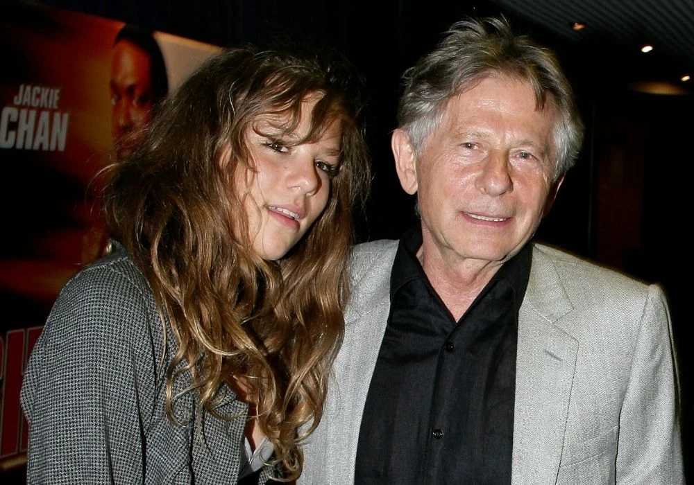 Roman Polański z córką Roman Polański z córką