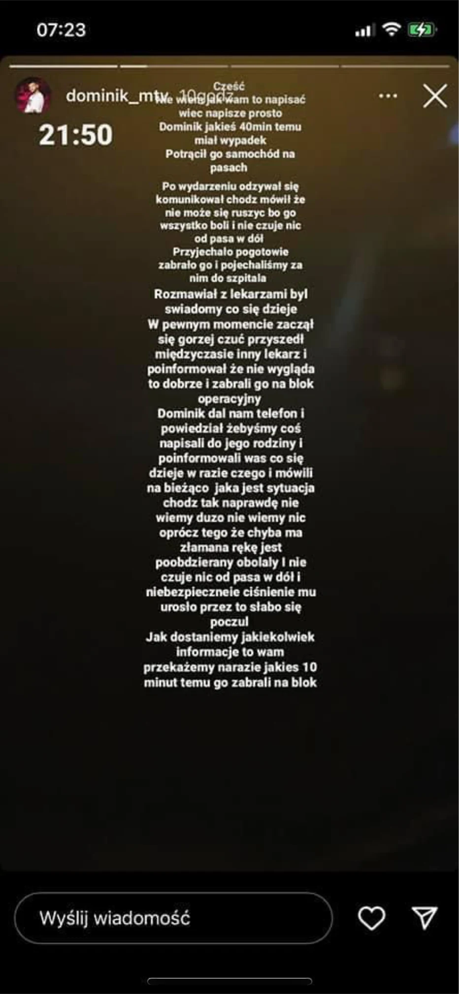 Dominik Raczkowski z Warsaw Shore nie żyje