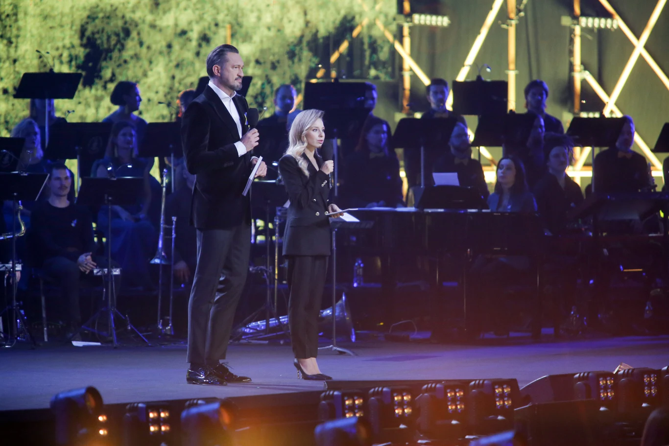 Prowadzący Marcin Prokop i Alina Makarczuk