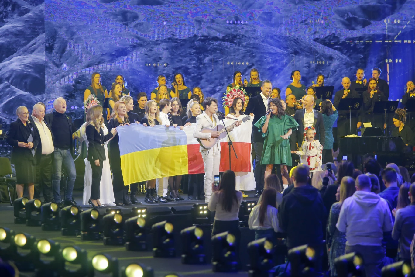 Finał koncertu "Razem z Ukrainą"