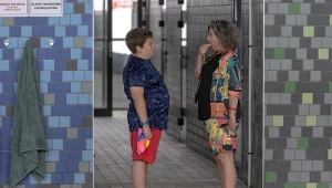 Maciej Karaś i Dorota Kolak w scenie z filmu "Za duży na bajki"