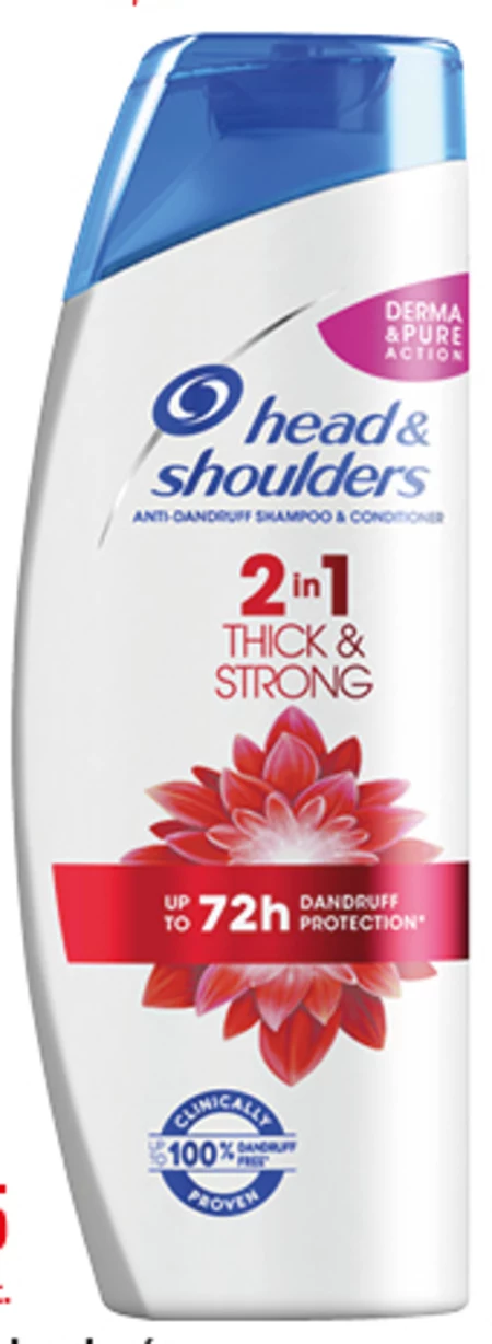 Head & Shoulders Thick & Strong 2 w 1 Szampon przeciwłupieżowy 360ml