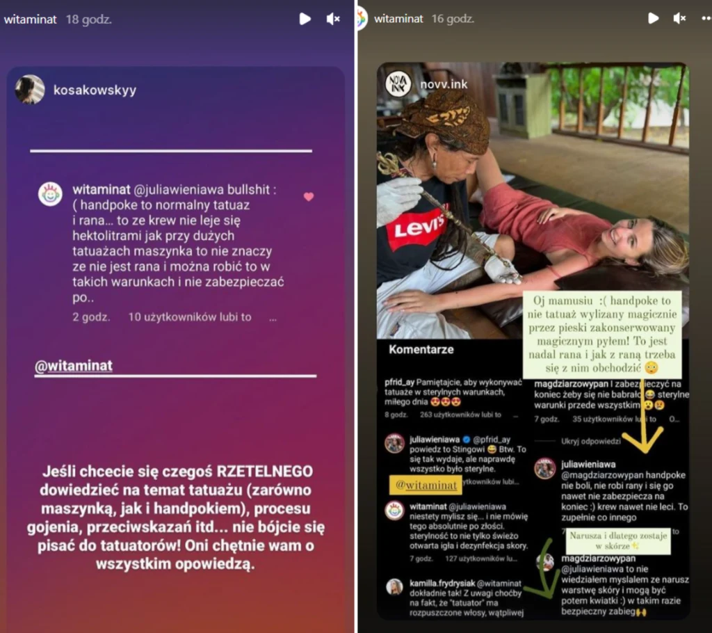 Tatuatorzy krytykują Wieniawę za warunki robienia tatuażu Tatuatorzy krytykują Wieniawę za warunki robienia tatuażu