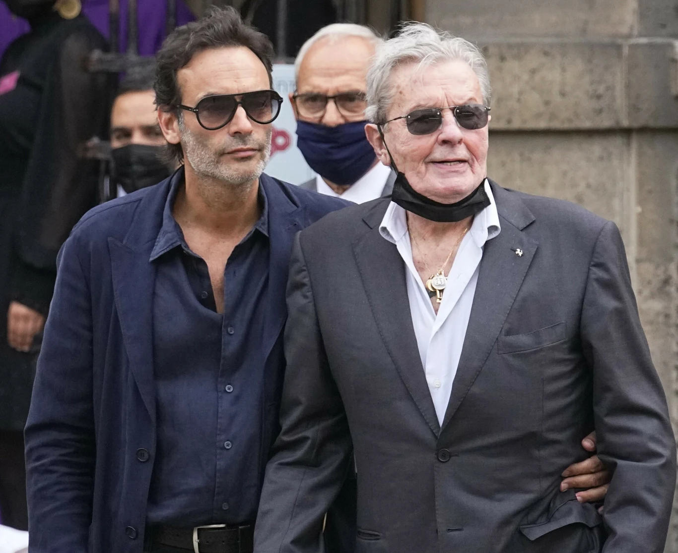 Anthony Delon i Alain Delon Anthony Delon i Alain Delon