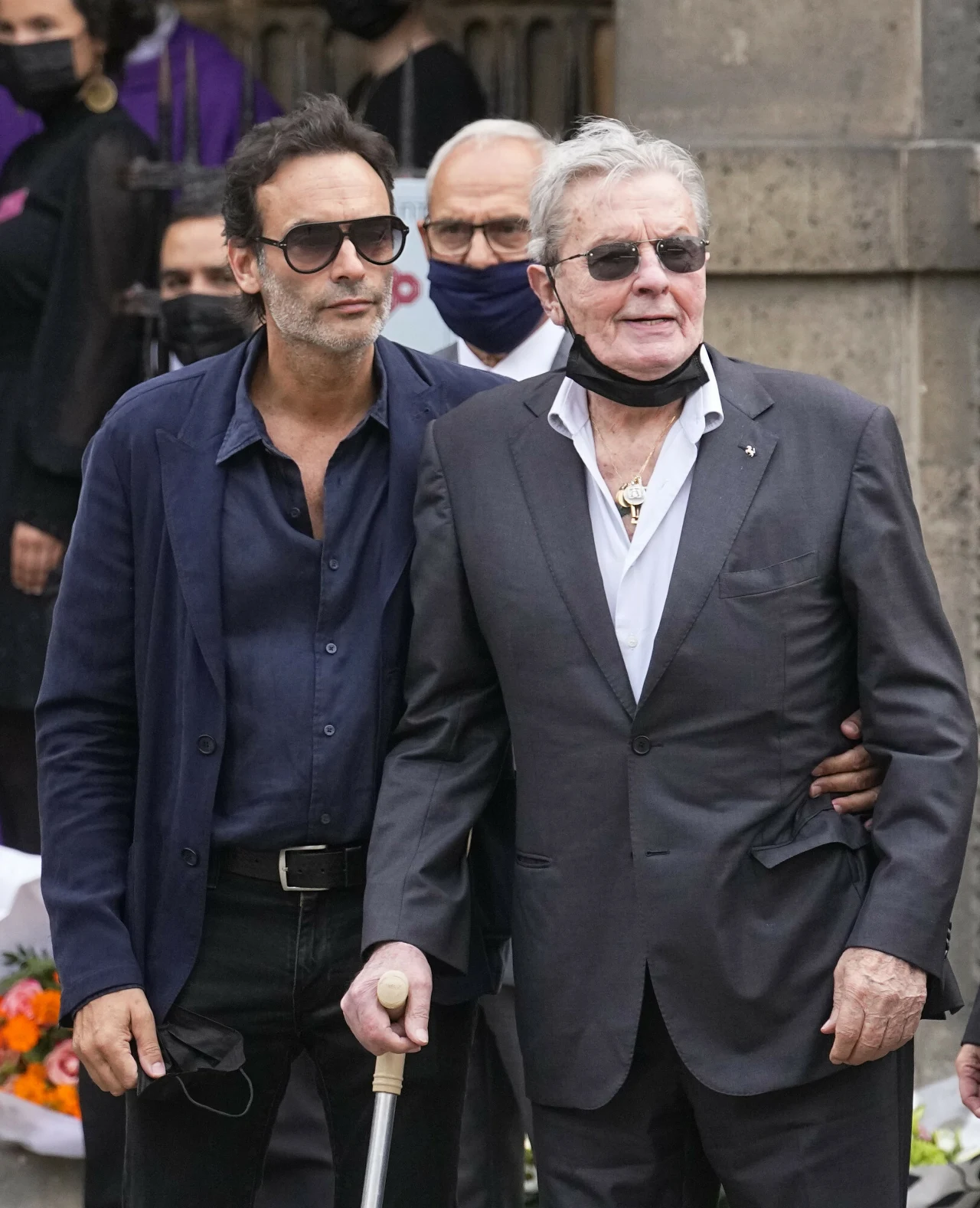 Alain Delon z synem Anthonym Alain Delon z synem Anthonym