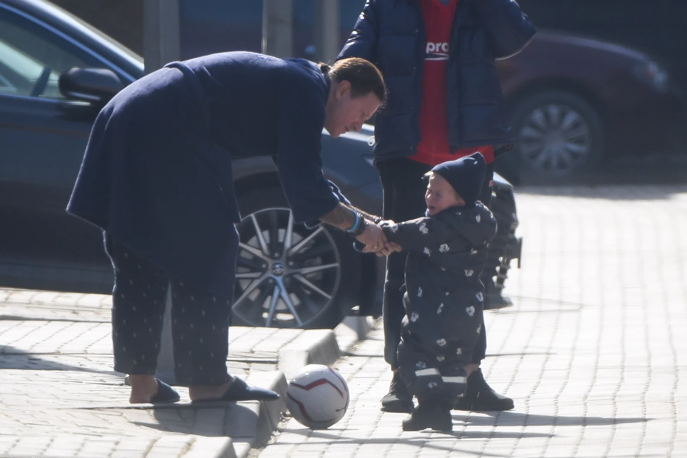 Radosław Majdan z synkiem Radosław Majdan z synkiem