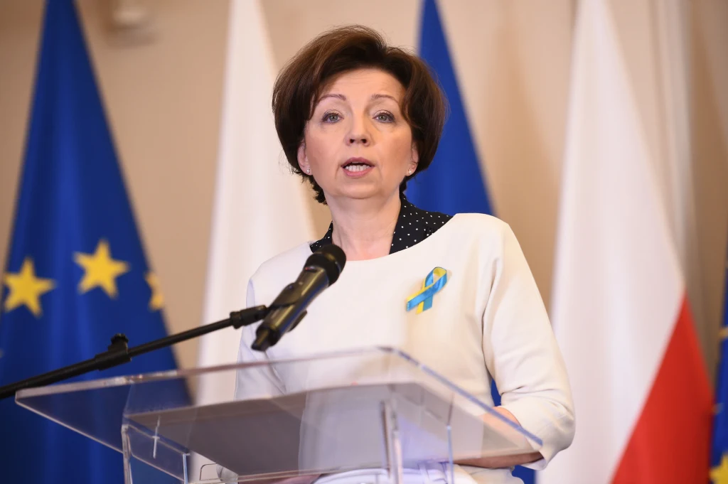Marlena Maląg, szefowa resortu rodziny i polityki społecznej