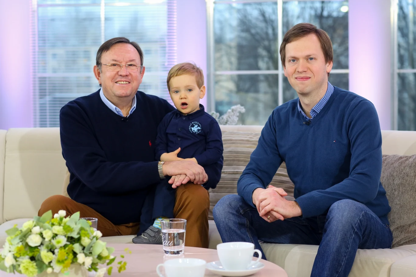 Zbigniew Buczkowski z synem Michałem Buczkowskim oraz wnukiem Piotrem Buczkowskim