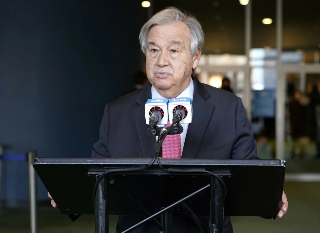 Sekretarz ONZ Antonio Guterres.