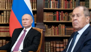 Władimir Putin w towarzystwie Siergieja Ławrowa 