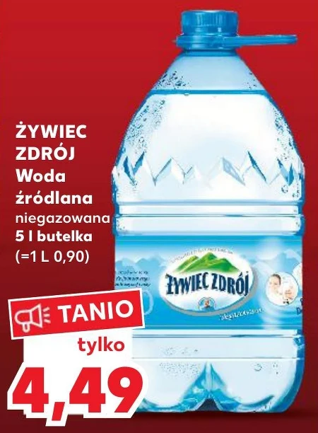 Żywiec Zdrój Niegazowany Woda źródlana 5 l