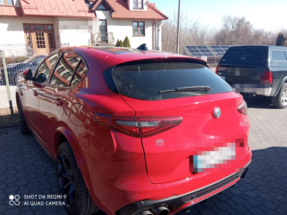 Odzyskana skradziona Alfa Romeo QV
