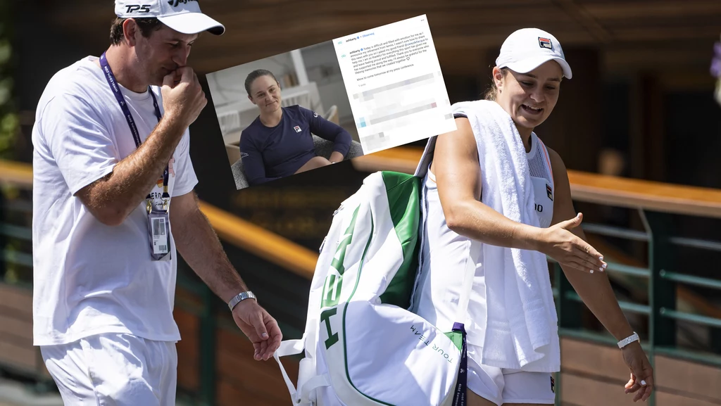 Narzeczony Ashleigh Barty zareagował na jej niespodziewane oświadczenie Narzeczony Ashleigh Barty zareagował na jej niespodziewane oświadczenie