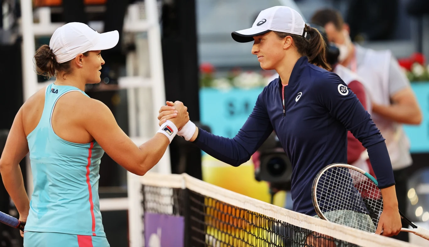 Ashleigh Barty i Iga Świątek