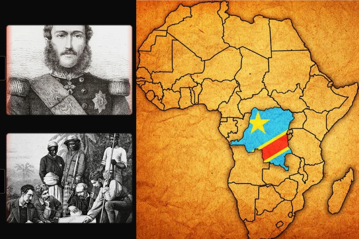 Król Belgii Leopold II sfinansował wyprawę Henry’ego Mortona Stanleya na tereny dzisiejszej Demokratycznej Republiki Konga