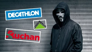 Decathlon, Leroy Merlin i Auchan - Anonymous atakują kolejne firmy działające w Rosji