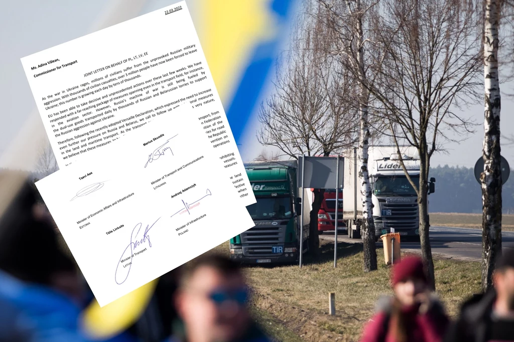 Pomimo wprowadzenia sankcji gospodarczych transport drogowy z Rosją i Białorusią dalej działa, pomimo protestów w Koroszczynie (na zdjęciu) i powszechnego oburzenia opinii publicznej