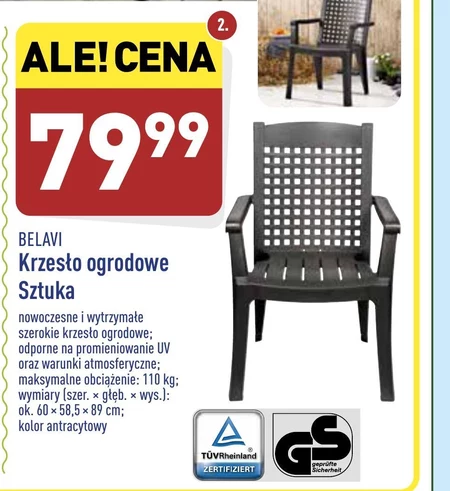 Krzesło ogrodowe Belavi