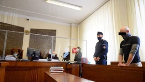 Oskarżony Martin K. na sali Sądu Okręgowego w Poznaniu