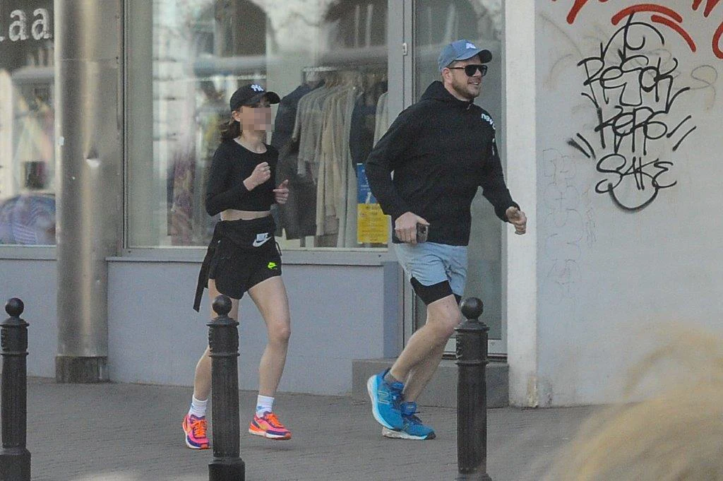 Filip Chajzer podczas Joggingu Filip Chajzer podczas Joggingu