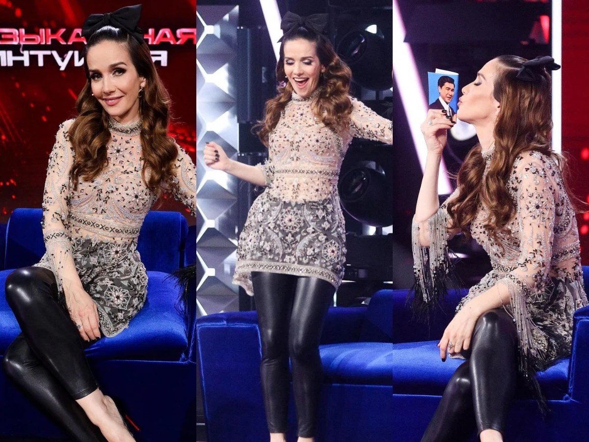Natalia Oreiro w rosyjskim programie telewizyjnym Natalia Oreiro w rosyjskim programie telewizyjnym