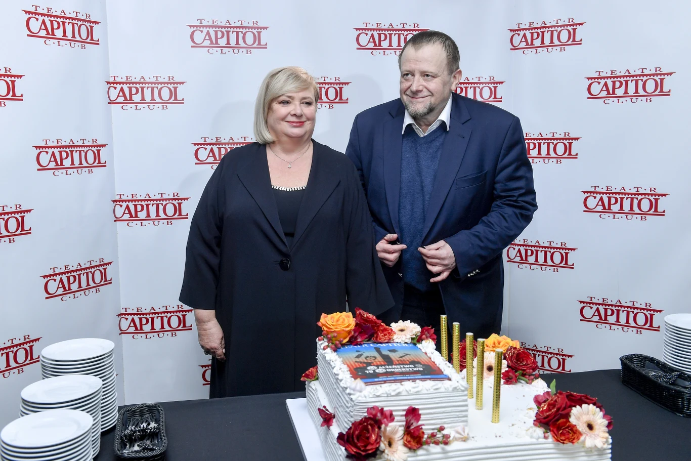 Olaf Lubaszenko i Anna Gornostaj w Teatrze Capitol