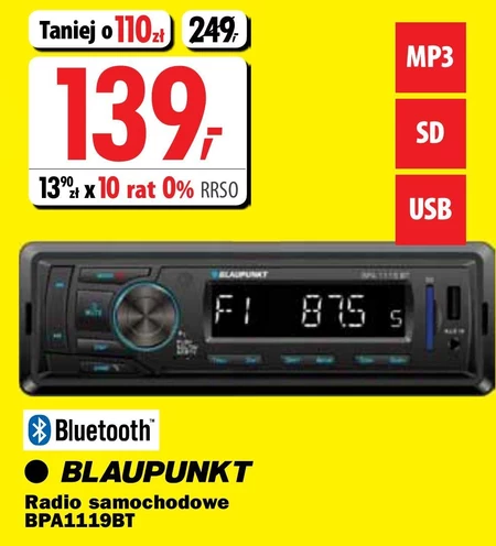 Radio samochodowe Blaupunkt