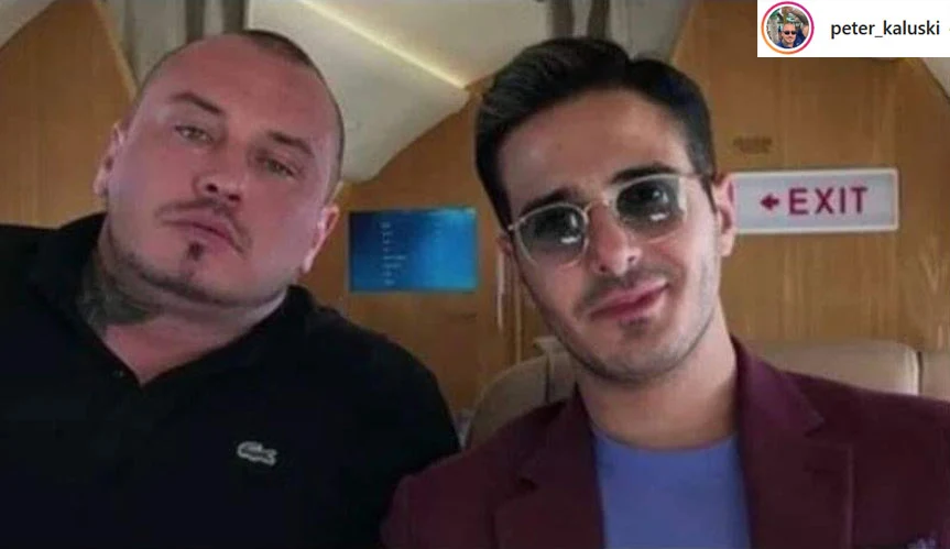 Piotr Kałuski (L) na zdjęciu z Simonem Levievem (P) Piotr Kałuski (L) na zdjęciu z Simonem Levievem (P)