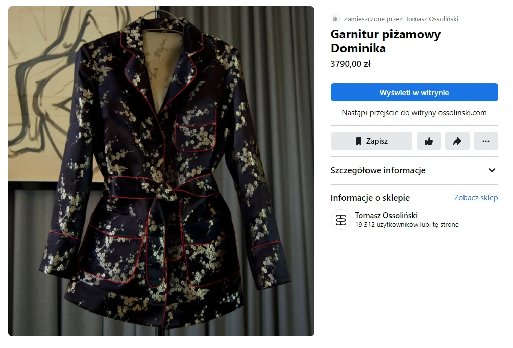 Kreacja Tomasza Ossolińskiego