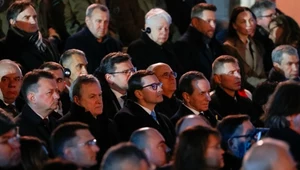 Polscy politycy podczas przemówienia Joe Bidena 