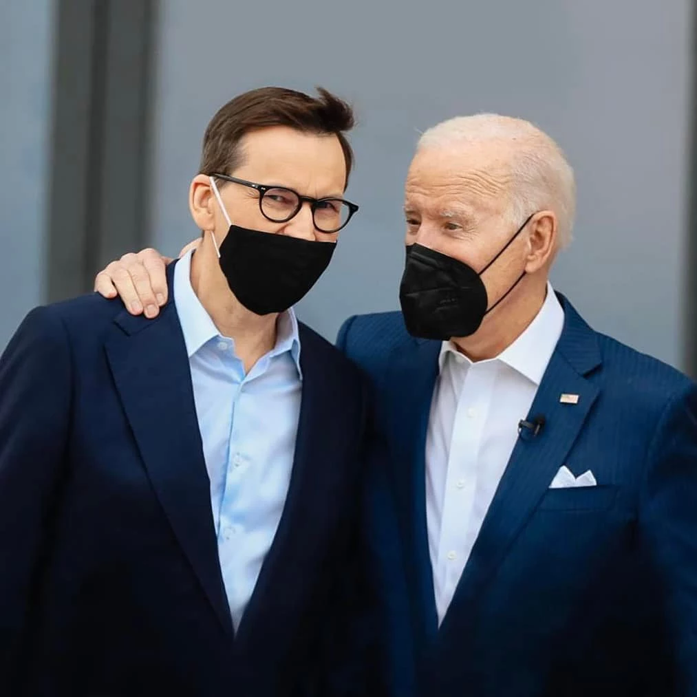 Premier Mateusz Morawiecki i prezydent USA Joe Biden Premier Mateusz Morawiecki i prezydent USA Joe Biden