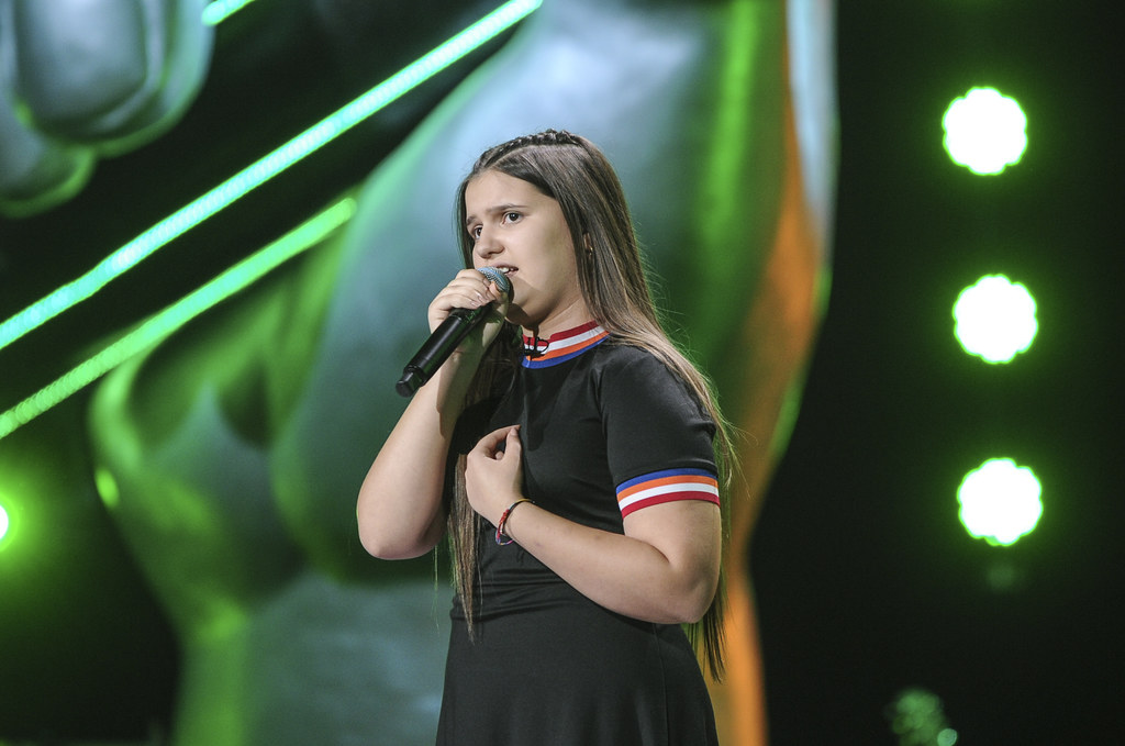 Wiktoria Zwolińska w 2020 roku w "The Voice Kids"