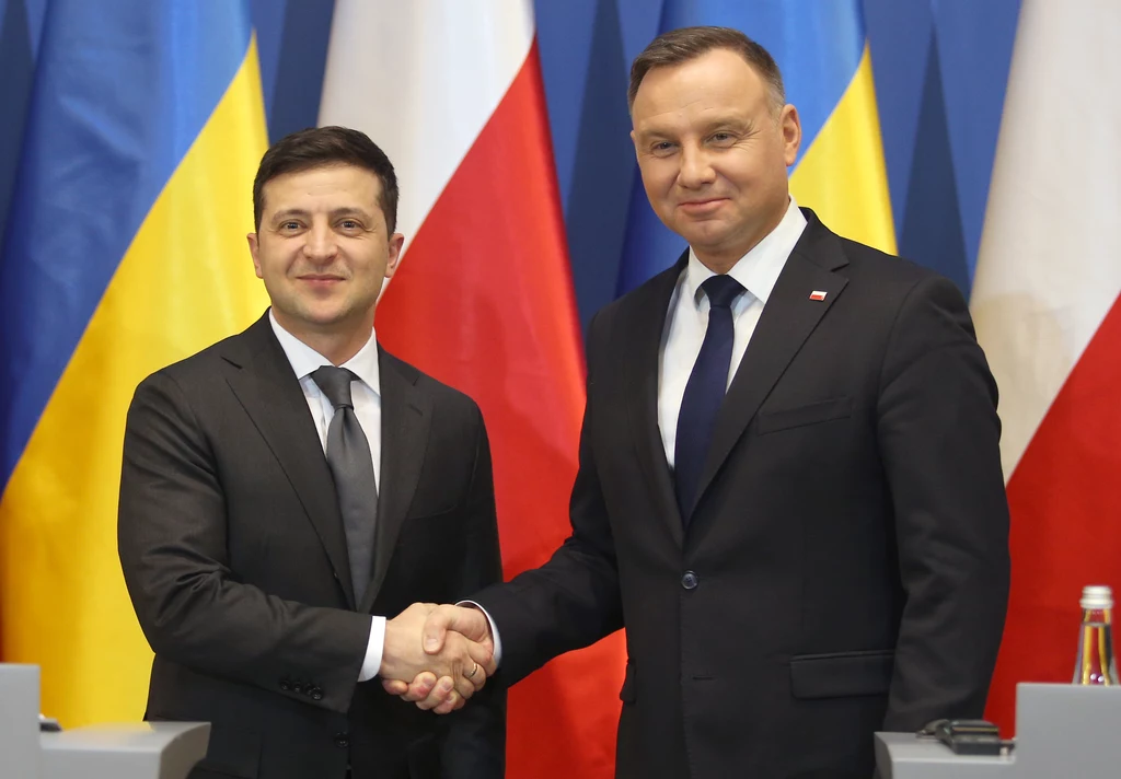 Wołodymyr Zełenski i Andrzej Duda w styczniu 2020 r.