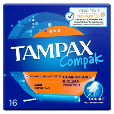 Tampax Compak Super Plus Tampony z aplikatorem, x16 - 6