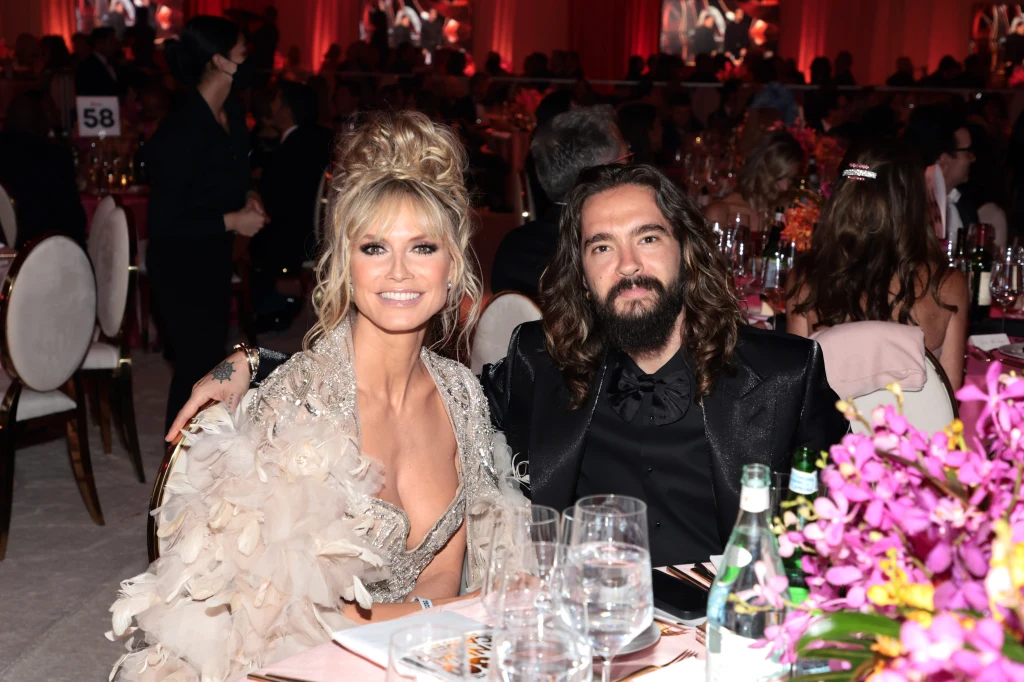 Heidi Klum z mężem na imprezie Eltona Johna